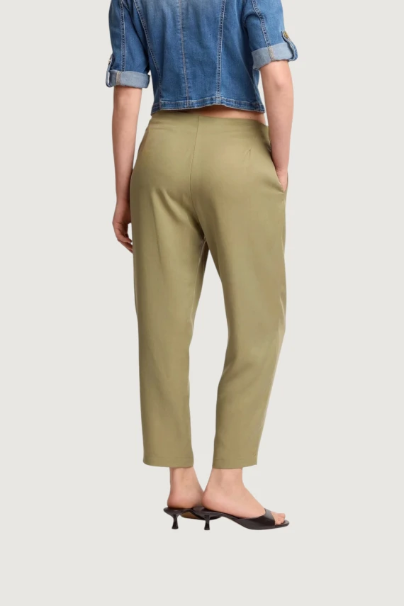 Pantalone in lyocell verde oliva KOCCA