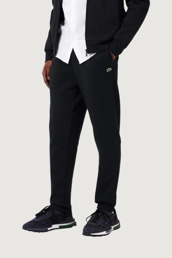 Pantaloni della tuta tapered fit in tessuto felpat LACOSTE