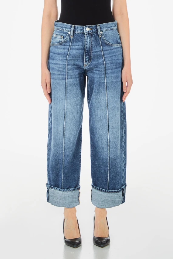 PANT. CROPPED STRAIGHT REG,W 