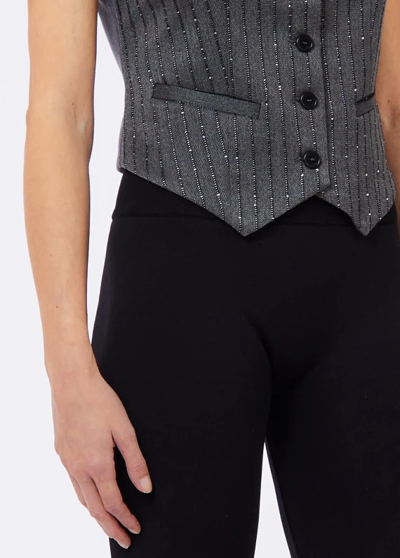GILET MIX FABRICS Liu Jo