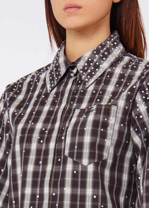 M/L MIXED-FABRIC SHIRT Liu Jo
