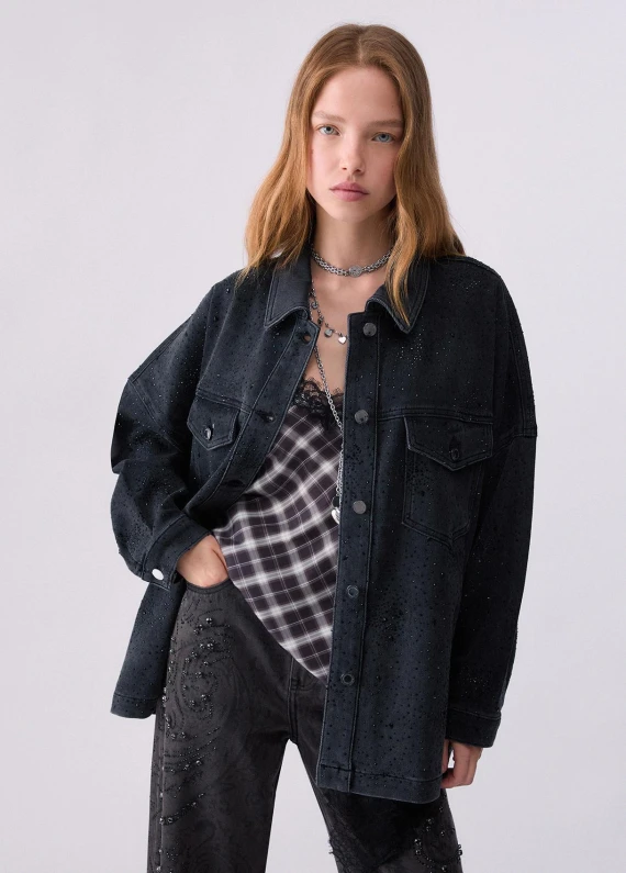 Black denim jacket Liu Jo
