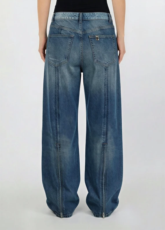 PANTS. REVERSE BELT ZIP DEA