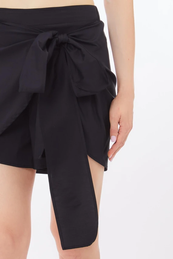 Short black pareo skirt LIU JO BEACHWEAR