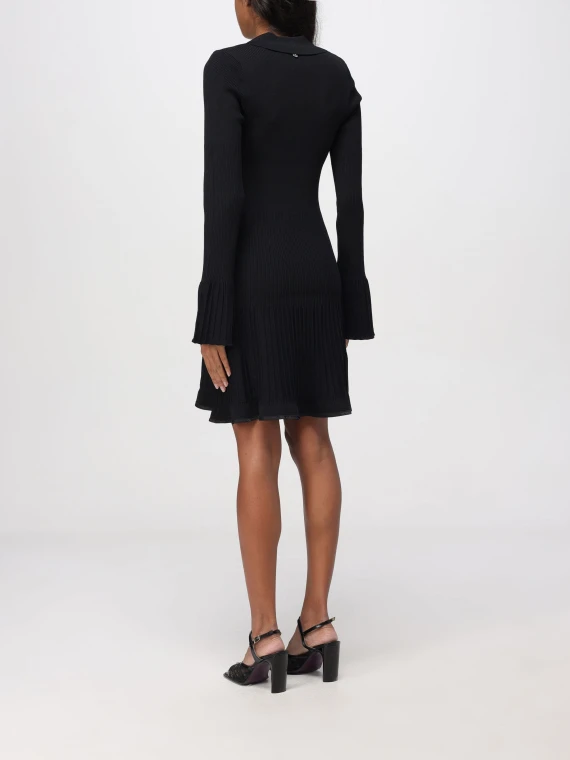 Black short long-sleeve dress LIU JO COLLECTION