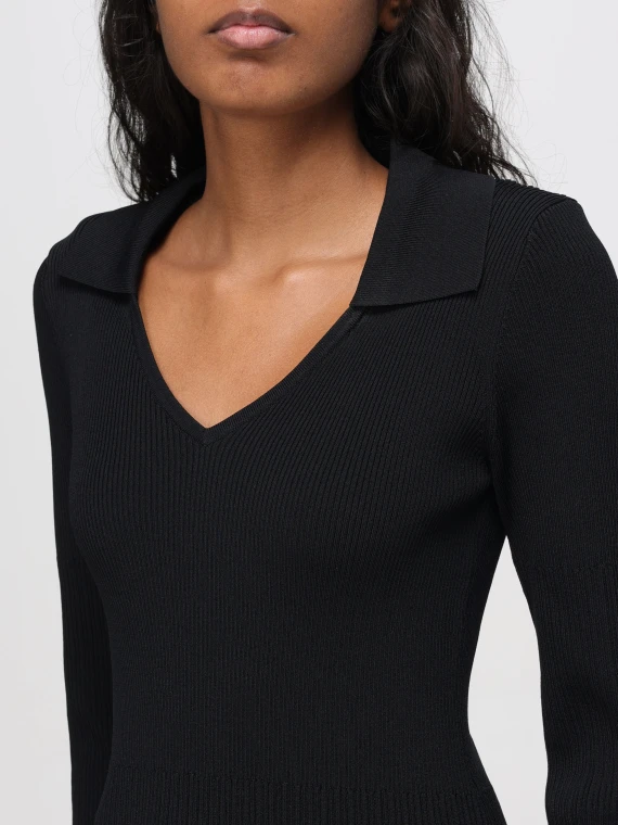 Black short long-sleeve dress LIU JO COLLECTION