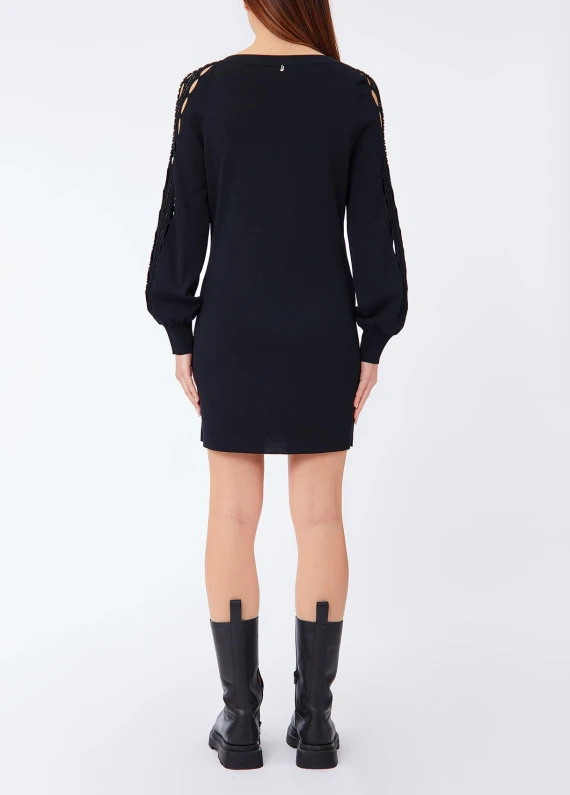 Abito in maglia nero