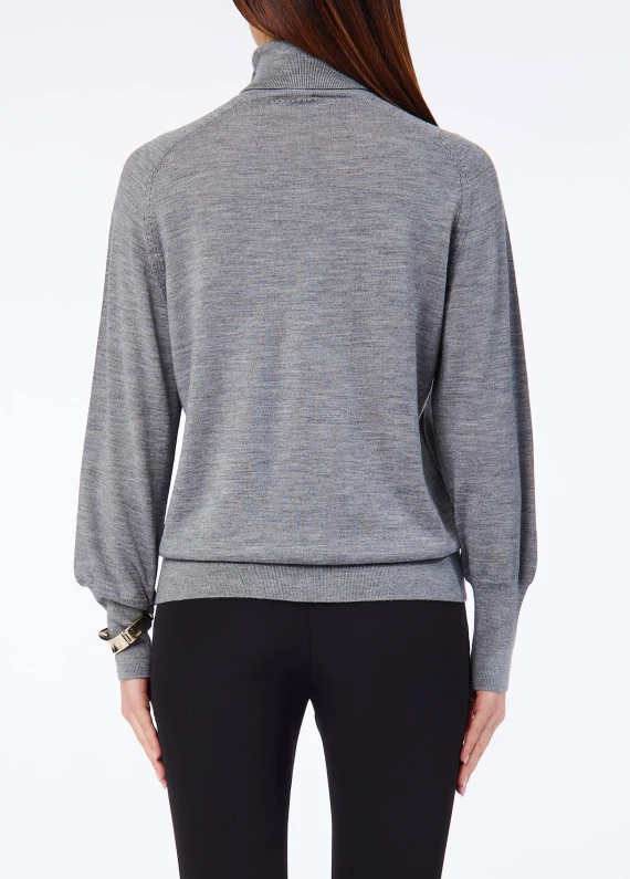 Maglia dolcevita in lana grigia LIU JO COLLECTION