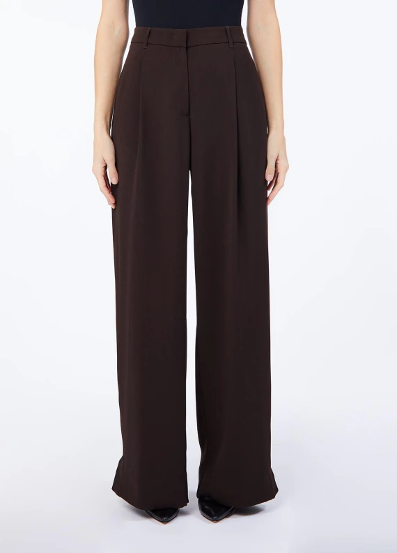 Pantaloni lunghi a gamba ampia con alamaro