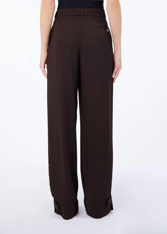 Wide-leg trousers with buckle fastening LIU JO COLLECTION