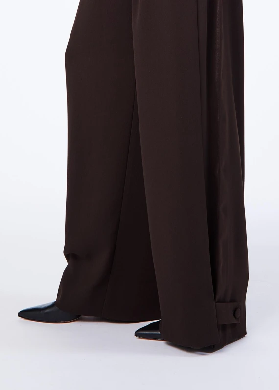 Wide-leg trousers with buckle fastening LIU JO COLLECTION