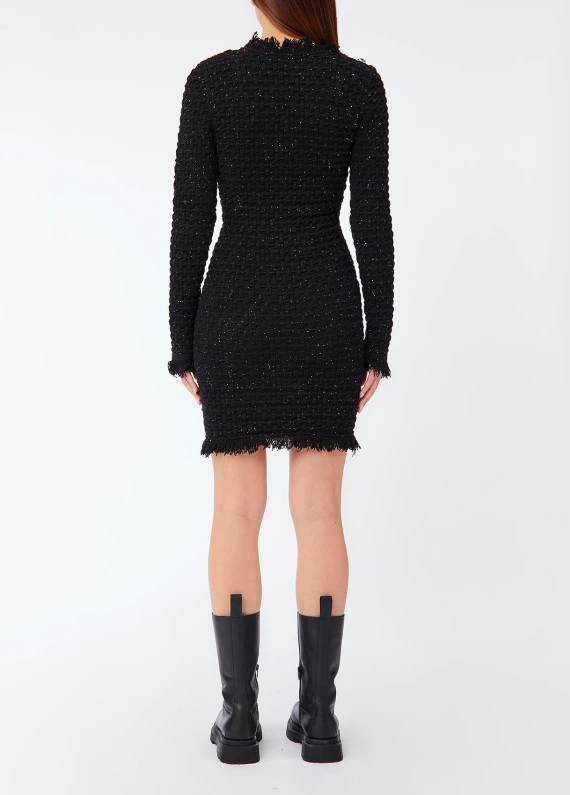 Ecs black fitted knit dress LIU JO COLLECTION