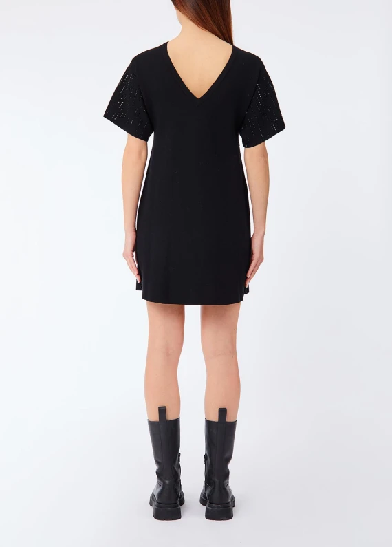 Short black knit dress LIU JO COLLECTION