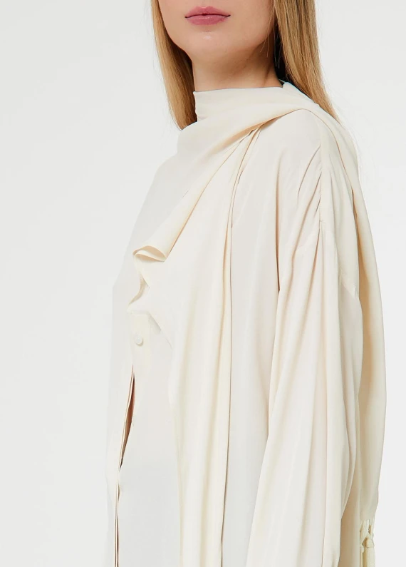 Ivory blouse with scarf LIU JO COLLECTION