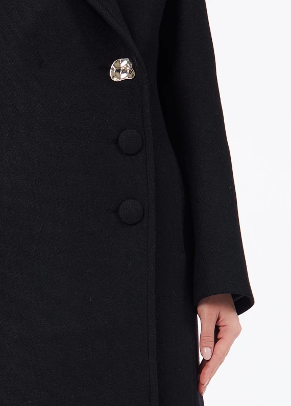 Ecs black long coat LIU JO COLLECTION