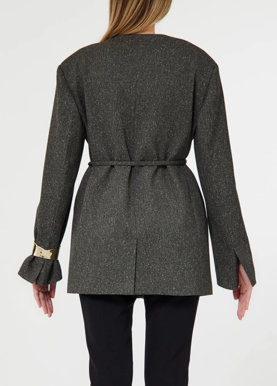 Green belted jacket LIU JO COLLECTION