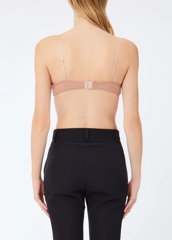 Nude rhinestone bralette LIU JO COLLECTION