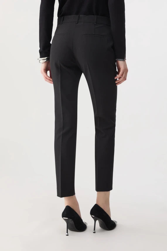 Black ankle-length trousers LIU JO COLLECTION