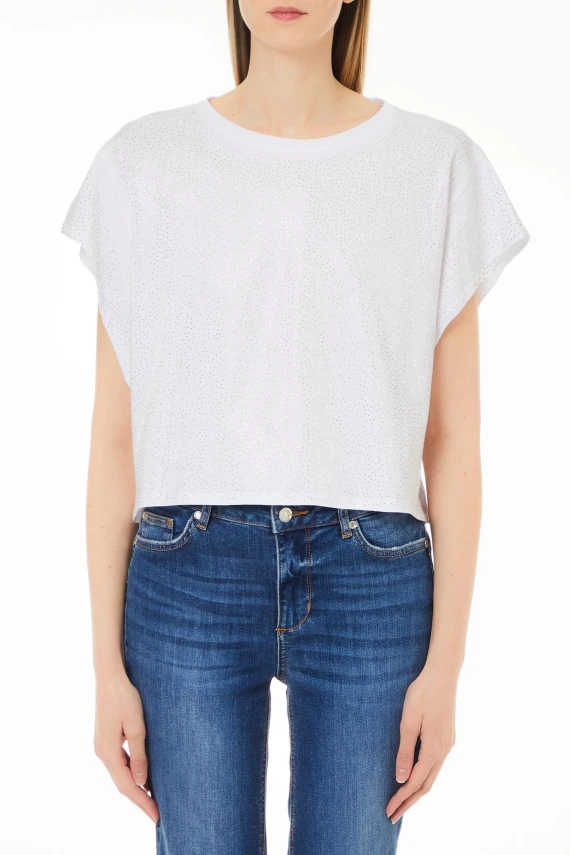 T-SHIRT M/C FULL STUDS - Taglia S - LIU JO JEANS FASHION