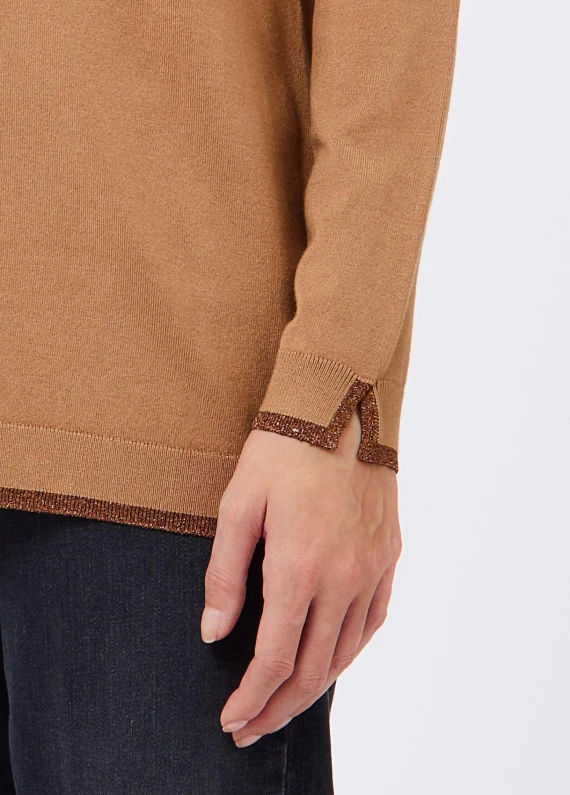 Brown open-front V-neck cardigan Liu Jo