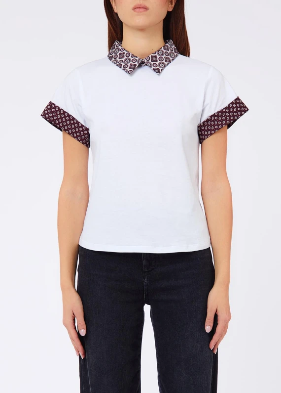 Cotton polo shirt with print and embroidery LIU JO JEANS FASHION