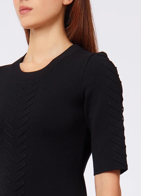 Black knit dress Liu Jo
