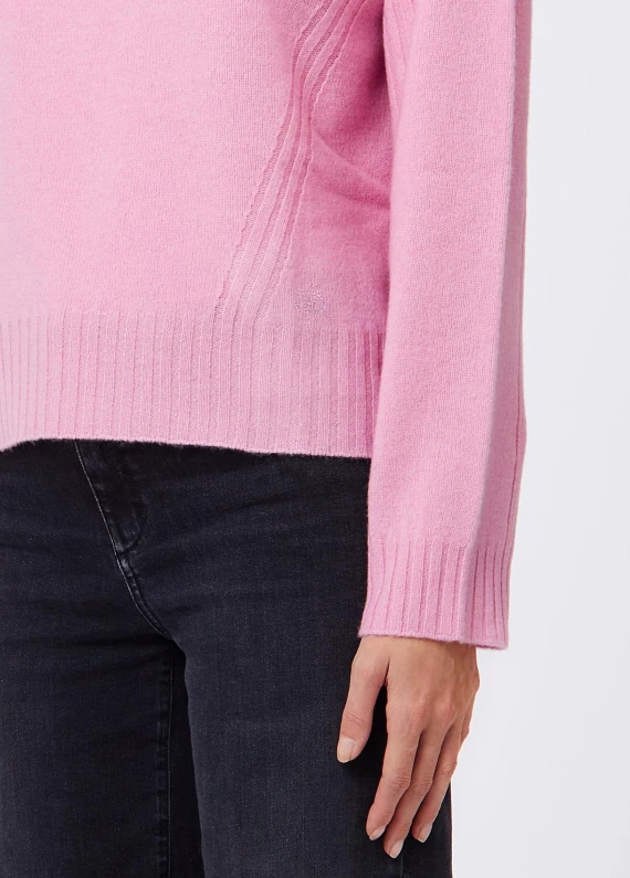 Light pink wool turtleneck sweater Liu Jo
