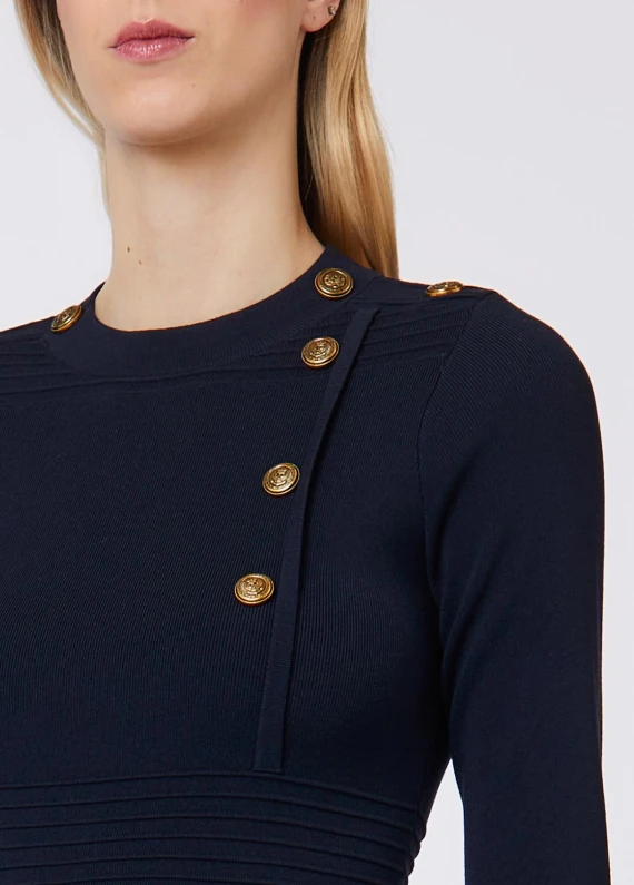 Dark blue knit dress Liu Jo