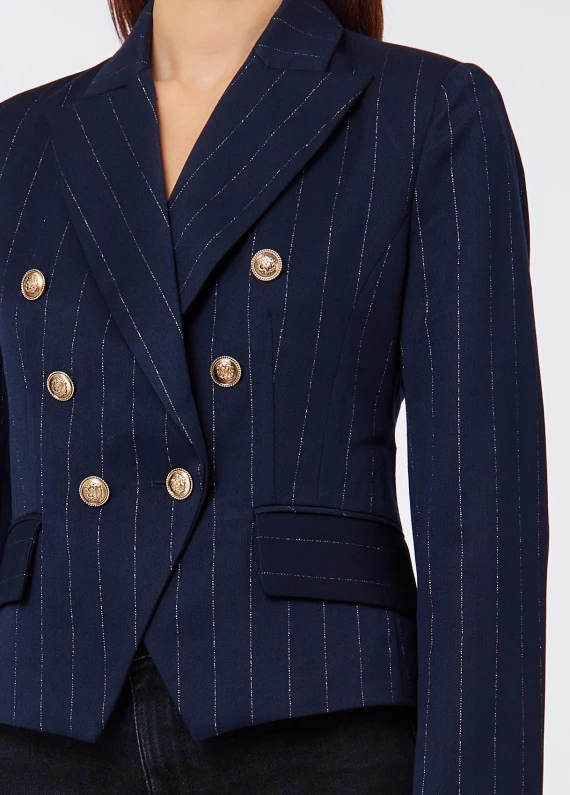 DOUBLE-BREASTED PINSTRIPE BLAZER Liu Jo