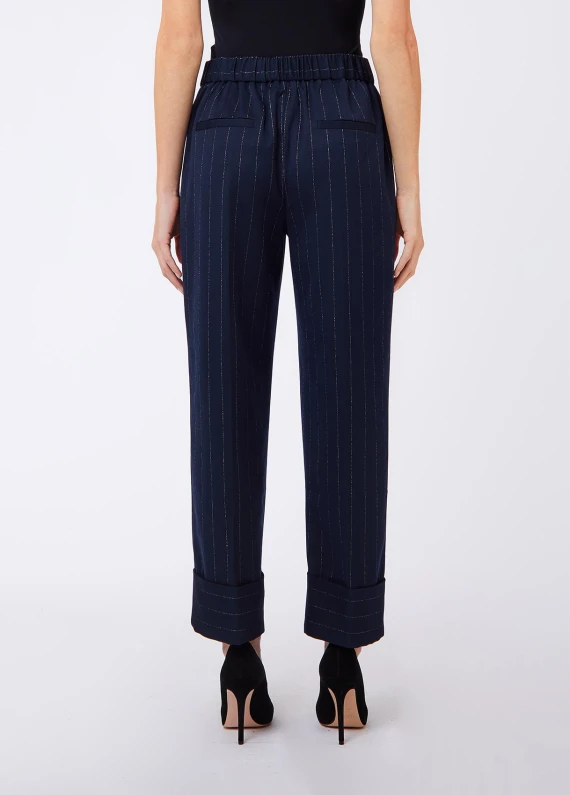 PANT. CON RISVOLTO GESSATO Liu Jo