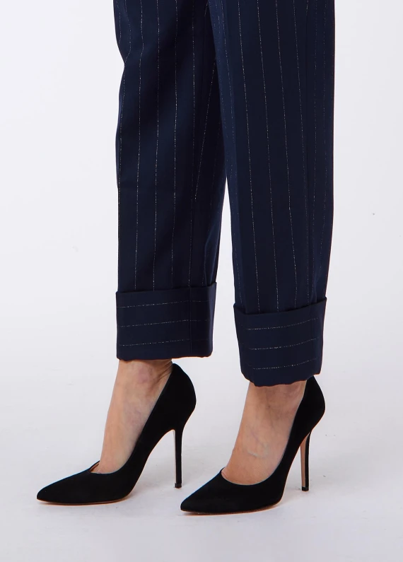 PANT. CON RISVOLTO GESSATO Liu Jo