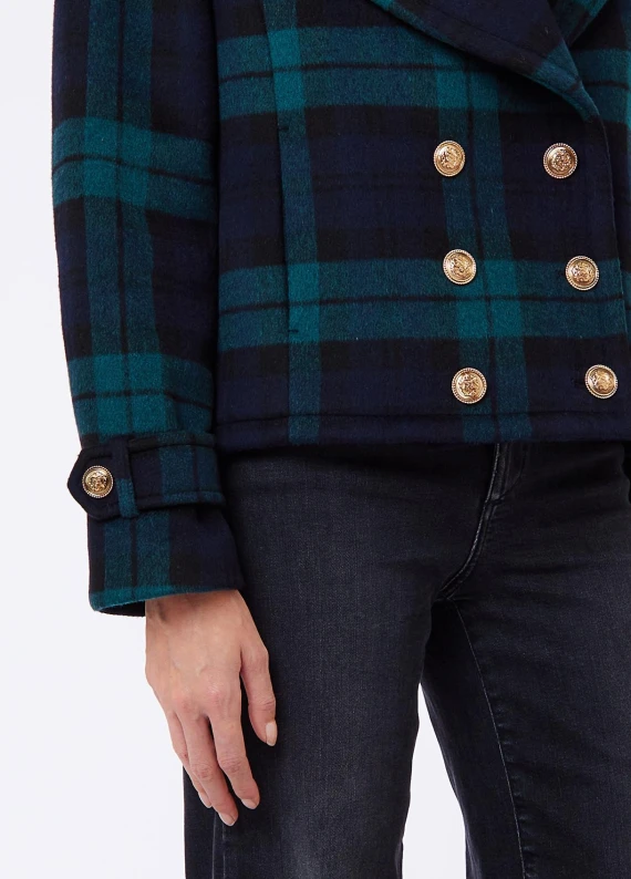 CAPPOTTO DOPPIO PETTO TARTAN Liu Jo