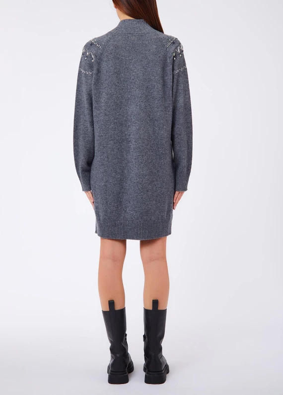 Mini abito in maglia grigio Liu Jo