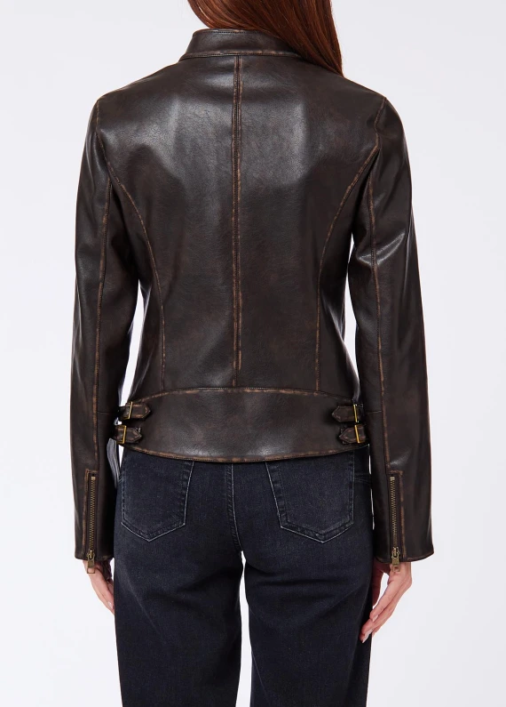 BIKER FABRIC. COATED LIU JO JEANS FASHION