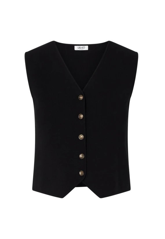 Gilet nero senza maniche Liu Jo