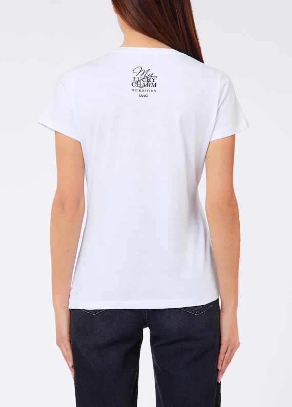 White cotton T-shirt Liu Jo
