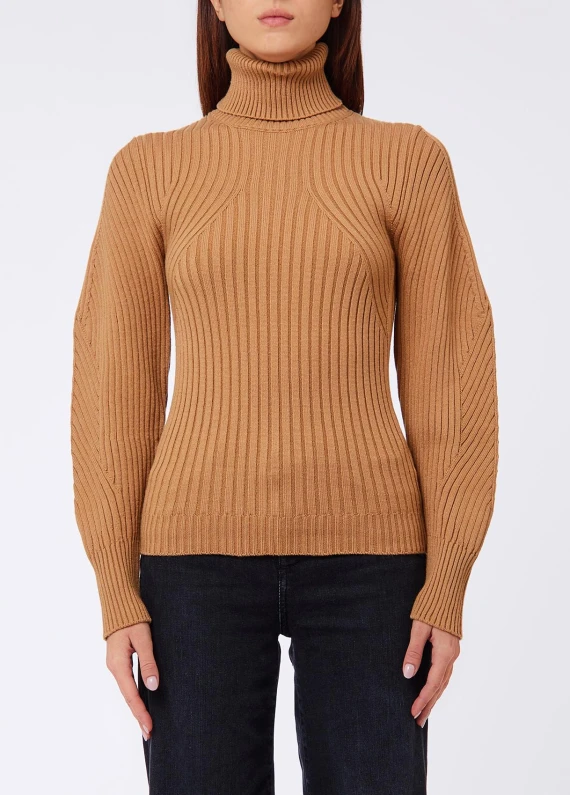 M/L RIBBED TURTLE-NECK SWEATER LIU JO JEANS FASHION