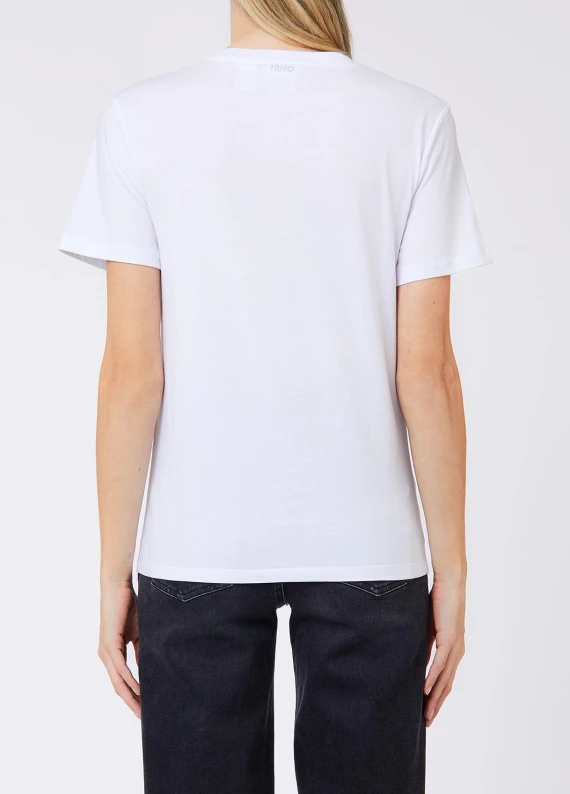White cotton T-shirt LIU JO JEANS FASHION