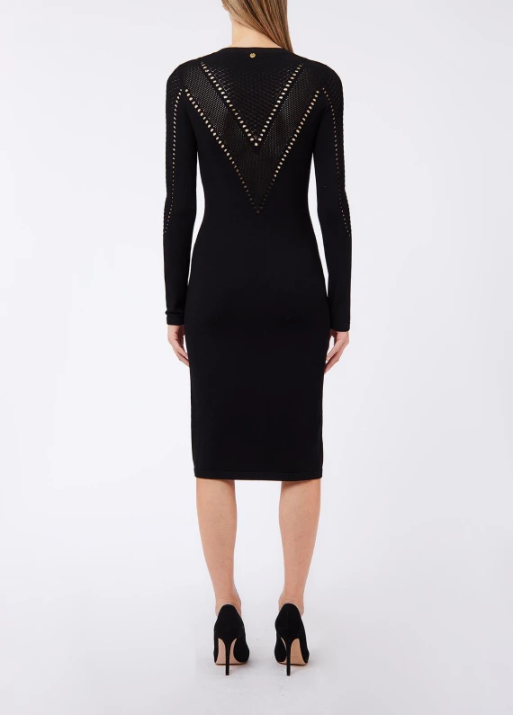 Black midi knit dress Liu Jo