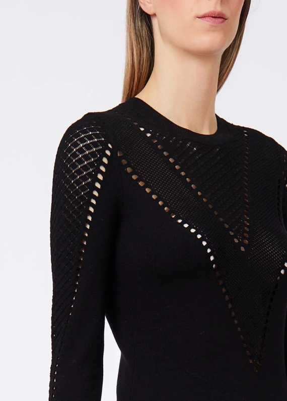 Black midi knit dress Liu Jo