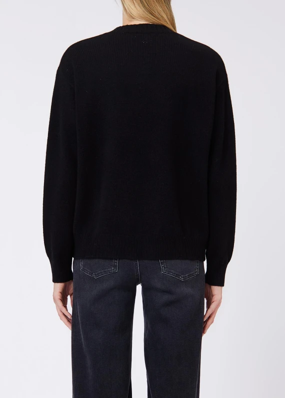 Black wool sweater LIU JO JEANS FASHION