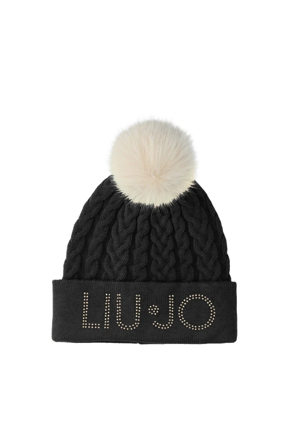 CAPPELLO CON TRECCE E PONPON - Taglia TU - LIUJO ACCESSORI