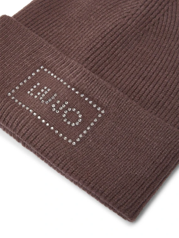 Cappello a cuffia marrone scuro LIUJO ACCESSORI