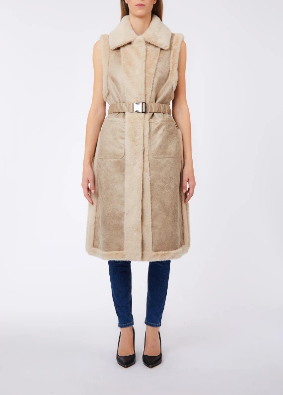 GILET FAKE MONTONE DOUBLE LIUJO ACCESSORI