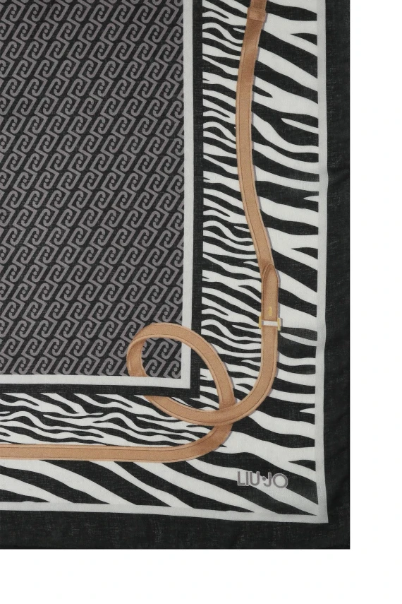 ECS ANIMAL-PRINT SCARF, 70X180 LIUJO ACCESSORI