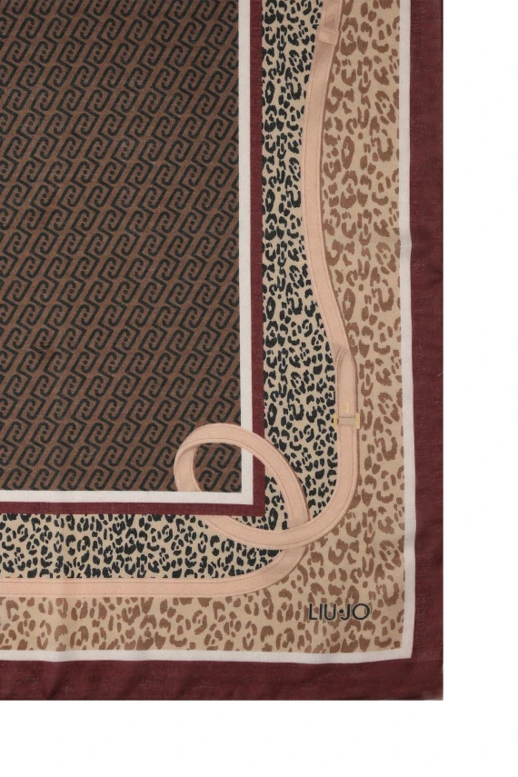 ECS ANIMAL-PRINT SCARF, 70X180 LIUJO ACCESSORI
