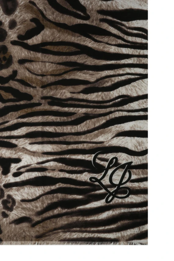Stola cammello animalier
