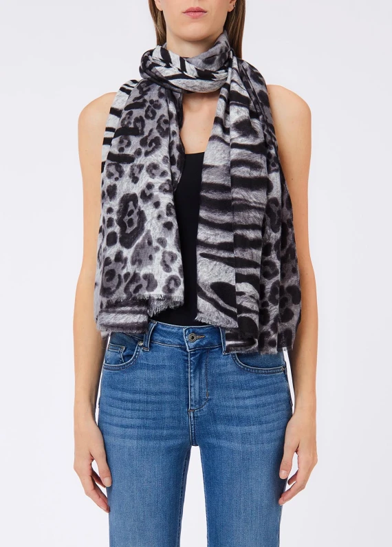 ECS STOLA FUR MIX ANIMALIER 70 LIUJO ACCESSORI