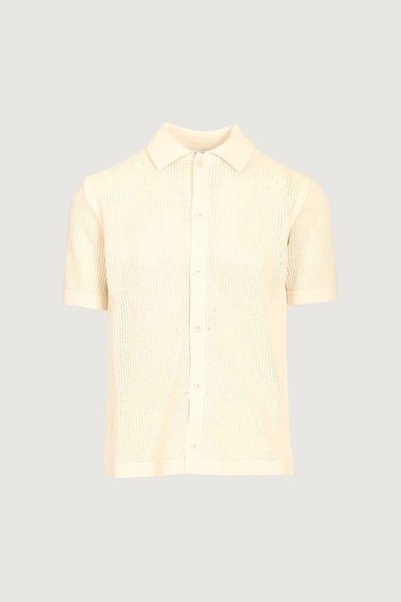 OPEN KNIT SHORT SLEEVE CARDIGAN MAISON KITSUNE'
