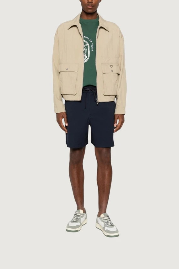 Light beige short zip jacket MAISON KITSUNE'